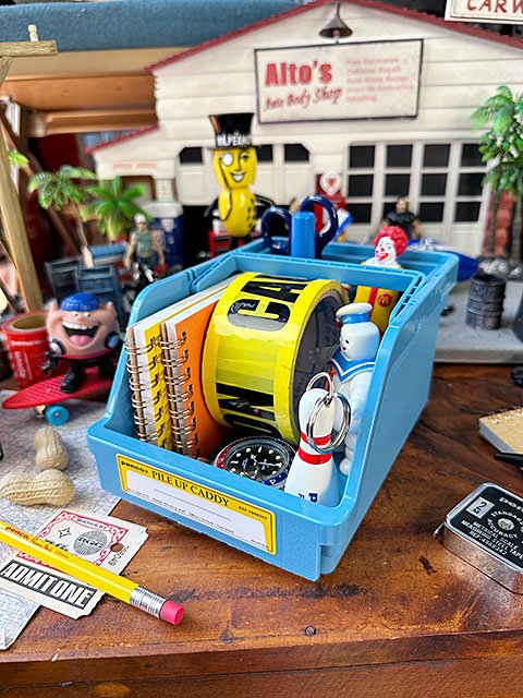 PENCO　ペンコ　パイルアップキャディ　（ライトブルー）　単品　収納ボックス　小物入れ　机上収納　HIGHTIDE　ハイタイド | 