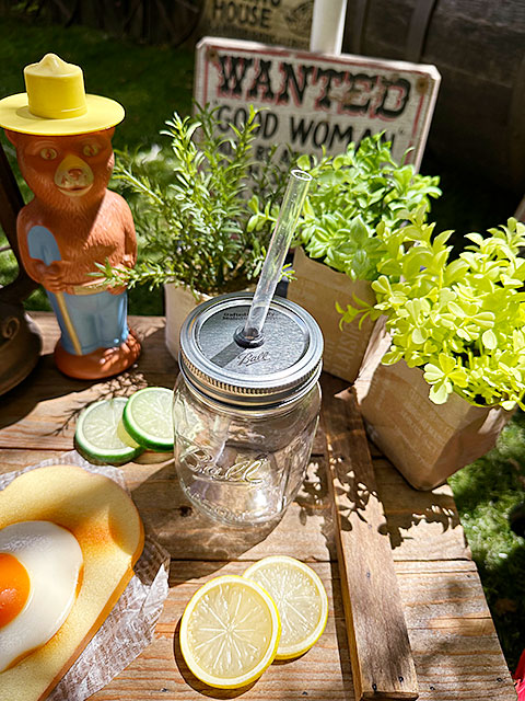 レトロ アメリカン雑貨 メイソンジャー 木製ディスペンサー 置物 今