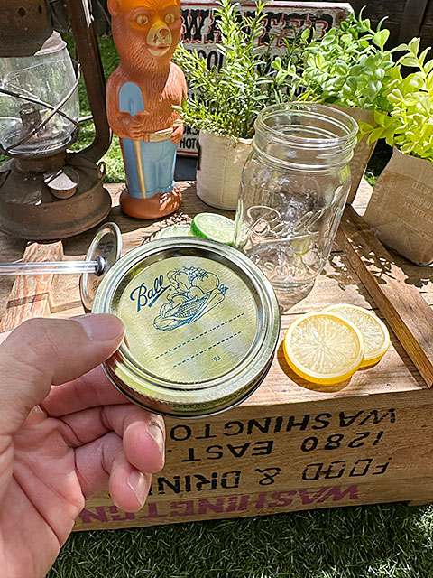 レトロ　アメリカン雑貨　メイソンジャー　木製ディスペンサー　置物 レトロ アメリカン雑貨 メイソンジャー 木製ディスペンサー 置物