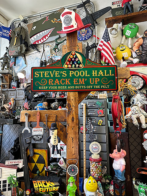 ★稀少な絶盤品★ スティーブズ・プールバー　U.S.ヘヴィースチールサイン　看板 ■ アメリカン雑貨 アメリカ雑貨_4