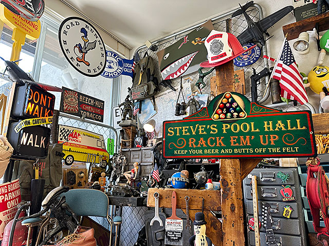 ★稀少な絶盤品★ スティーブズ・プールバー　U.S.ヘヴィースチールサイン　看板 ■ アメリカン雑貨 アメリカ雑貨_5