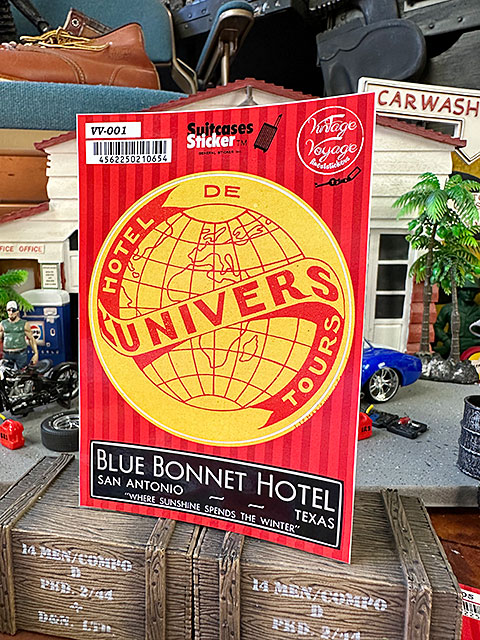 スーツケースステッカー　（#001/UNIVERS）　トラベルステッカー　■ アメリカ雑貨 アメリカン雑貨 | 