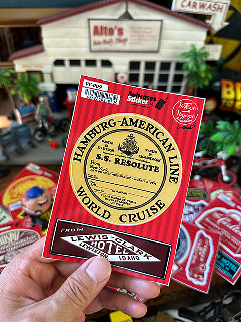 スーツケースステッカー　（#009/HAMBURG-AMERICAN）　トラベルステッカー　■ アメリカン雑貨 アメリカ雑貨 |  | 02