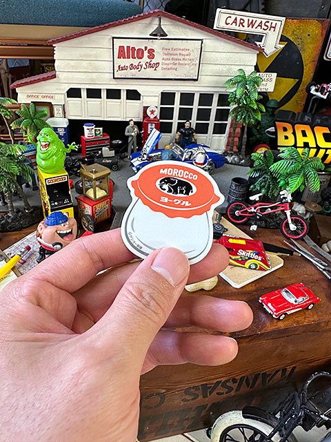 昭和レトロ　駄菓子　ステッカー　モロッコヨーグル　（オレンジ）　■　アメリカン雑貨　アメリカ雑貨 爆買 |  | 02