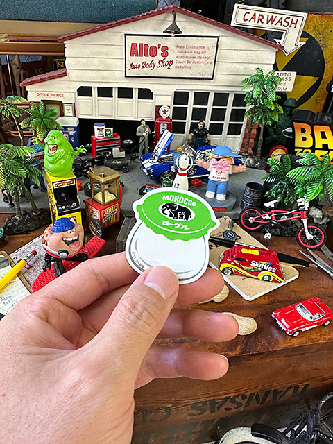 昭和レトロ　駄菓子　ステッカー　モロッコヨーグル　（グリーン）　■　アメリカン雑貨　アメリカ雑貨 |  | 02