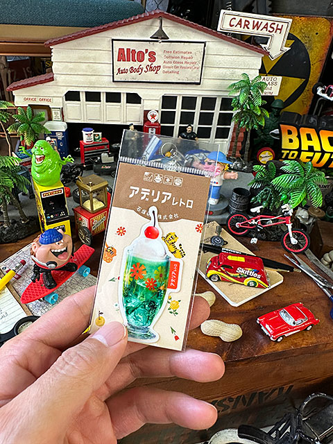 昭和レトロ　アデリアレトロ　クリームソーダ　透明ステッカー　石塚硝子株式会社 ■ アメリカン雑貨 アメリカ雑貨 |  | 03