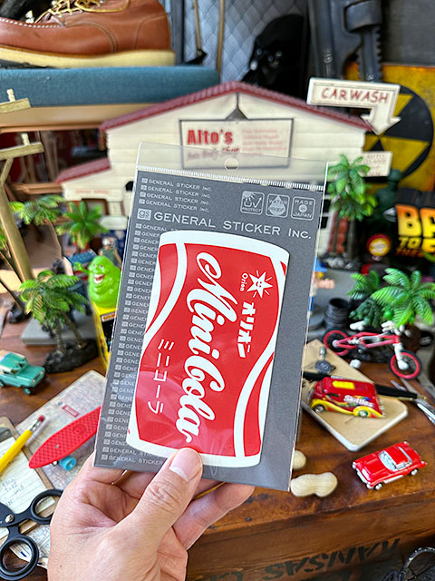 昭和レトロ　駄菓子　ステッカー　オリオン　ミニコーラ　ラムネ　（Lサイズ）　■　アメリカン雑貨　アメリカ雑貨 |  | 03