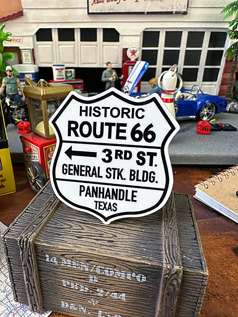 ゼネラル　アドバタイジングステッカー　（ROUTE66/020）　■ アメリカ雑貨 アメリカン雑貨 | 