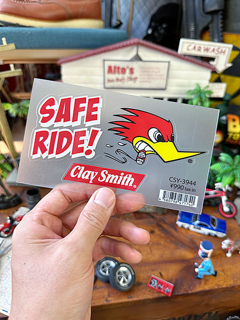 クレイスミス オフィシャル ステッカー （カラー SAFE RIDE!） 透明