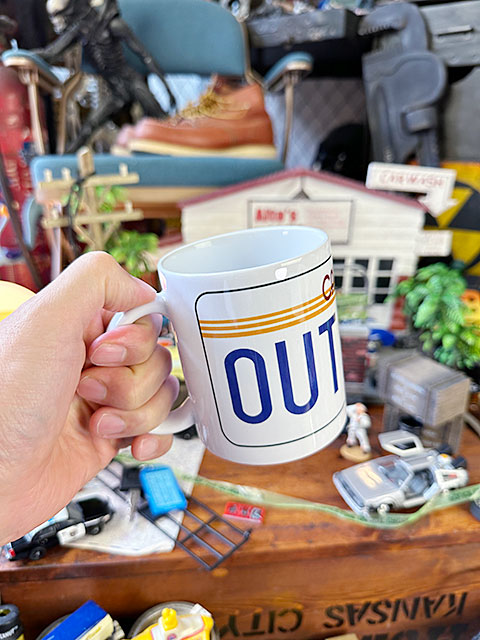 映画　バック・トゥ・ザ・フューチャー　デロリアン　ナンバープレート　オフィシャル　マグカップ　315ml ■ アメリカン雑貨 |  | 01