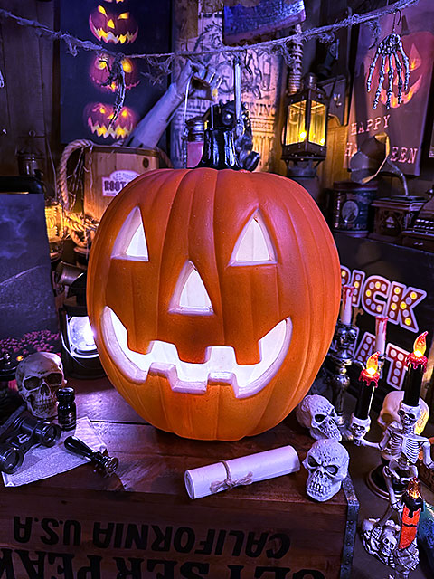 パンプキンランタン　ラウンド　45.5cm　（XLサイズ）　ハロウィン　ジャック・オ・ランタン　カボチャ　オバケ |  | 09