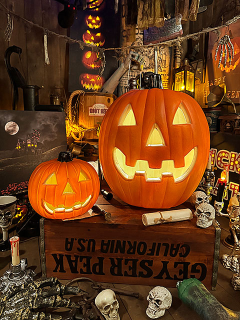 パンプキンランタン　ラウンド　45.5cm　（XLサイズ）　ハロウィン　ジャック・オ・ランタン　カボチャ　オバケ |  | 10