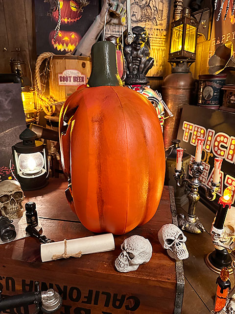 炎がメラメラ燃えてるみたい！　メラメラ　パンプキンランタン　42cm　ハロウィン　ジャック・オ・ランタン　カボチャ　オバケ |  | 04
