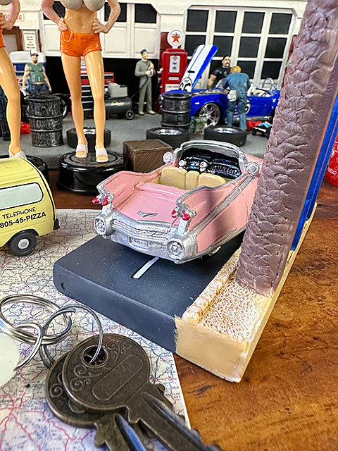 ラスベガスサイン　ピンクキャデラック　デスククロック　テーブルクロック ■ アメリカン雑貨 アメリカ雑貨 |  | 07