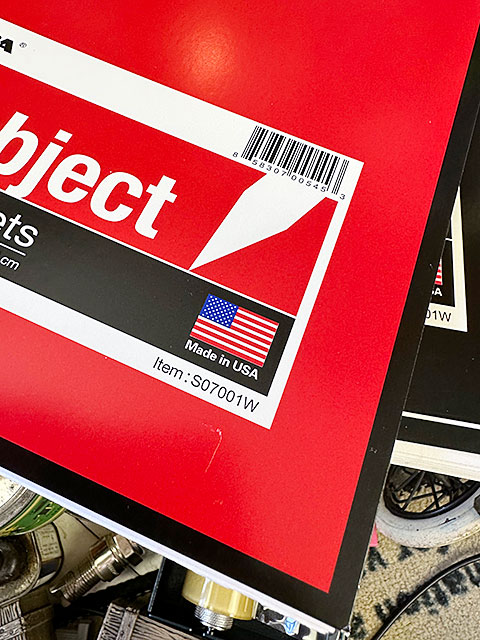 アメリカのカレッジノート　（4冊セット）　MADE IN U.S.A.　10.5 in×8 in　/　26.7cm×20.3cm　コイル　リングノート |  | 05