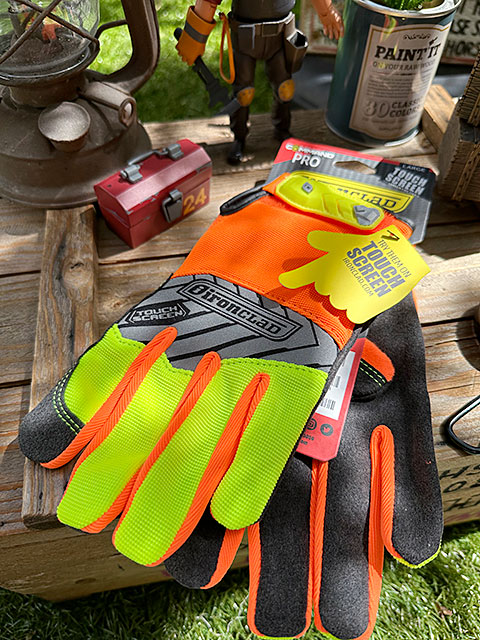 アメリカの蛍光色ワークグローブ　ハザードカラー　タッチPRO　作業手袋　（Lサイズ）　IRONCLAD社 |  | 01