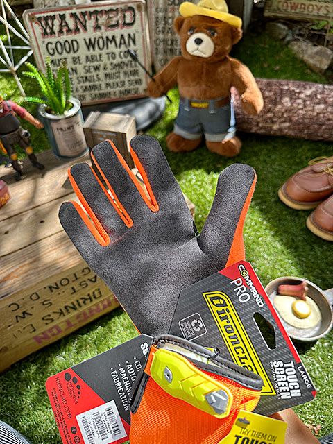 アメリカの蛍光色ワークグローブ　ハザードカラー　タッチPRO　作業手袋　（Lサイズ）　IRONCLAD社 |  | 04