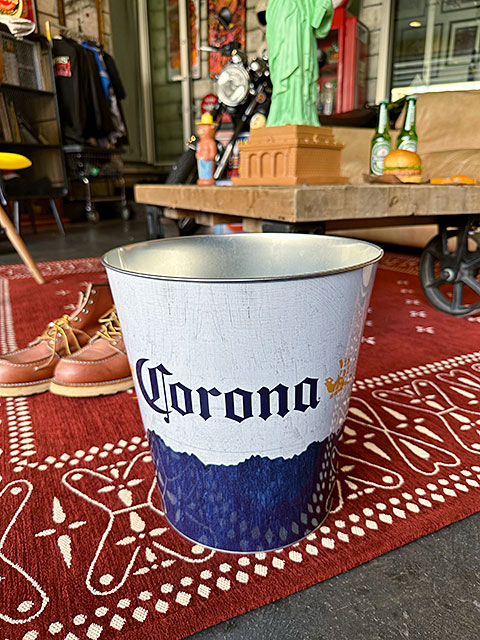 コロナビール トラッシュカン （ヴィンテージ） ゴミ箱 □ アメリカン