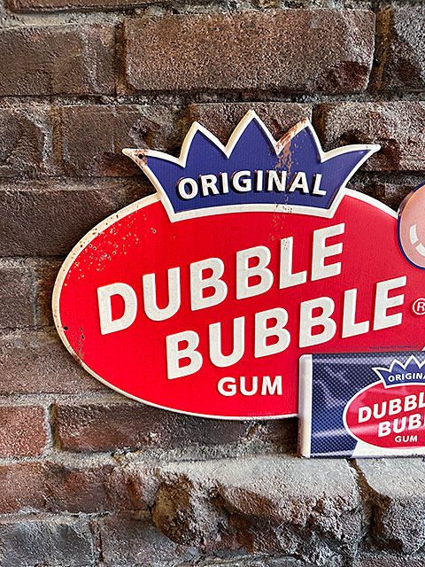 ダブルバブル　ダイカット　エンボスティンサイン　（フーセンボーイ）　ブリキ看板　■　アメリカン雑貨　アメリカ雑貨 |  | 01