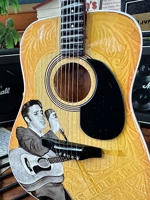 エルヴィス・プレスリー　オフィシャル　ファースト ライブ　アコースティックギター　Elvis Presley 55　ミニギター　レプリカ　1/4｜candytower｜09