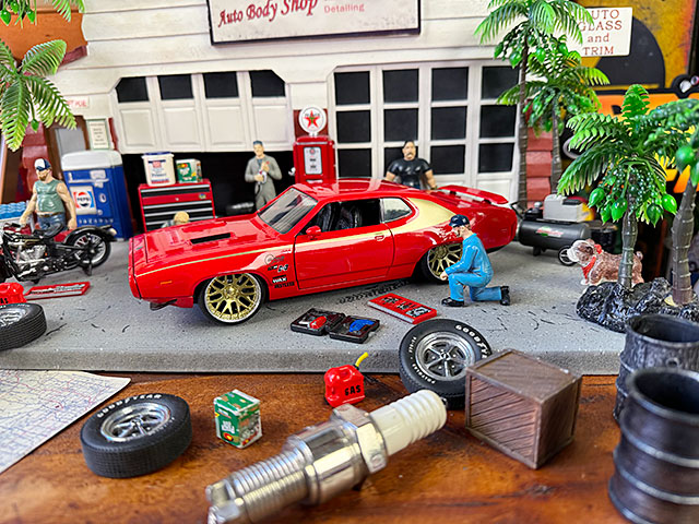 Jada 1972年 プリムス GTX ダイキャストミニカー 1/24スケール