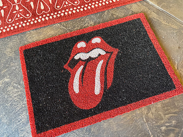 ローリングストーンズ オフィシャル ドアマット （Lips & Tongue