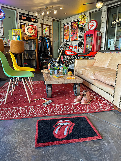 ローリングストーンズ オフィシャル ドアマット （Lips & Tongue