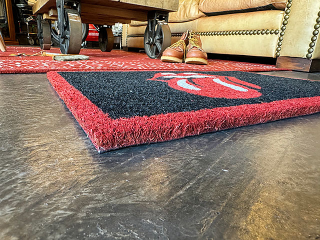 ローリングストーンズ オフィシャル ドアマット （Lips & Tongue