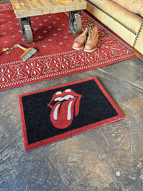 ローリングストーンズ オフィシャル ドアマット （Lips & Tongue