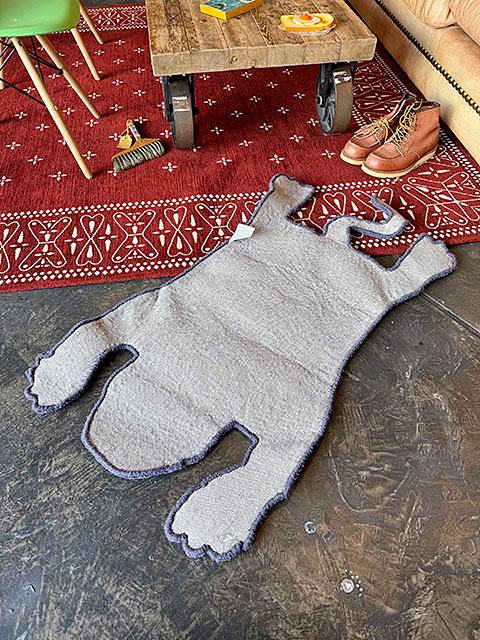 チベタンタイガーラグ　ホワイト ホワイト S チベタンタイガーラグ Tibetan Tiger Rug White