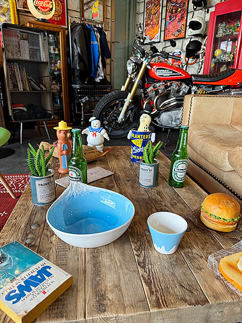 絶景を眺めながらすする素麺　富士山　そうめん鉢セット　陶器製　そうめん鉢+そばちょこのセット ■ アメリカン雑貨 アメリカ雑貨 爆買 |  | 04