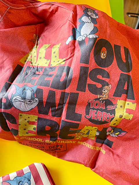 トムとジェリー　ヴィンテージストライプ　エコバッグ　（収納ポーチ付き）　■　アメリカン雑貨　アメリカ雑貨 |  | 06