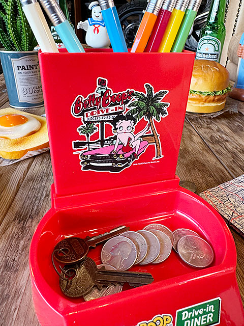 アメリカンヴィンテージ　ペンスタンド＆トレイ　（ベティ・ブープ）　■　アメリカン雑貨　アメリカ雑貨 爆買 |  | 01