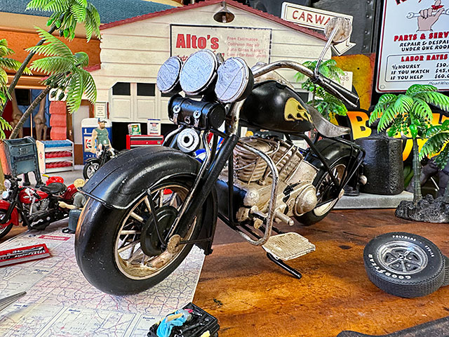 アメリカ陸軍 バイク ハーレーダヴィッドソン　ジオラマ アメリカ陸軍 バイク ハーレーダヴィッドソン ジオラマ
