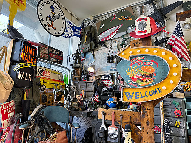 ハンバーガー　＆　フライドポテト　ロードサイン型　LEDティンサイン　看板 ■ アメリカン雑貨 アメリカ雑貨 |  | 06