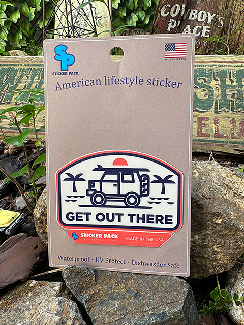 ステッカーパック　アウトドア　ステッカー　Lサイズ　（ゲットアウトゼアー）　MADE IN U.S.A.　耐水＆耐光素材　PVCステッカー |  | 01