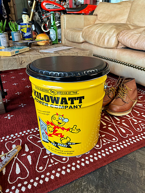 レディキロワット オイル缶スツール □ アメリカン雑貨 アメリカ雑貨 
