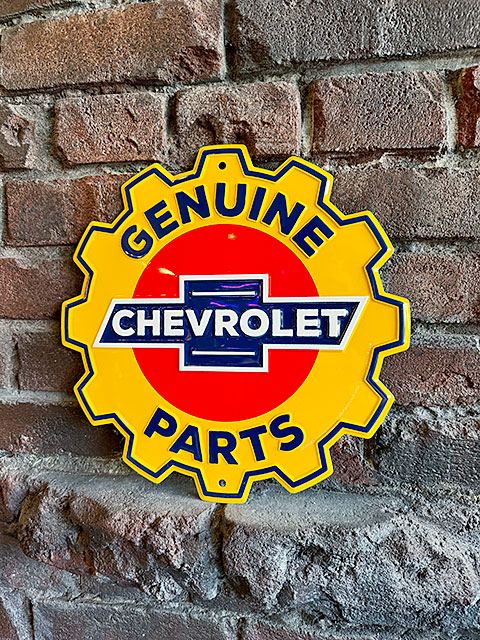 シボレー　ジェニュインパーツ　ギアシェイプ　看板 ■ アメリカン雑貨 アメリカ雑貨 | 