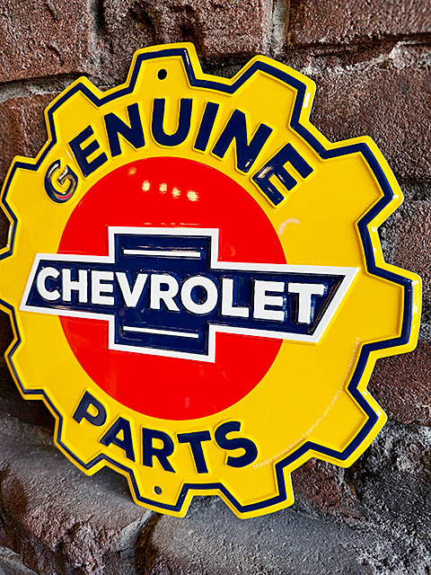 シボレー　ジェニュインパーツ　ギアシェイプ　看板 ■ アメリカン雑貨 アメリカ雑貨 |  | 01