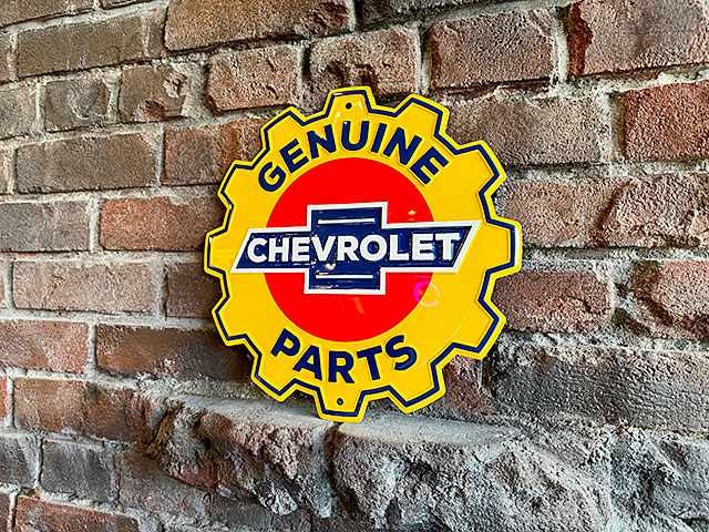 シボレー　ジェニュインパーツ　ギアシェイプ　看板 ■ アメリカン雑貨 アメリカ雑貨 |  | 03