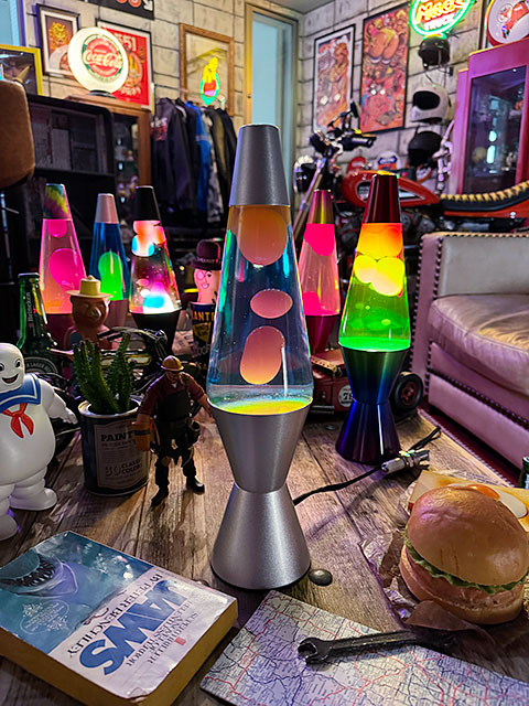 Lava Lamp社 ラバライト 正規品 ラバランプ（オレンジ/ブルー/シルバー 