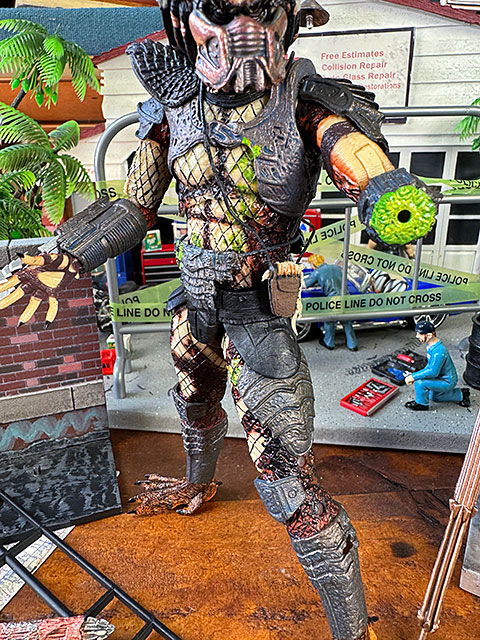 NECA 映画 プレデター2 シティハンタープレデター バトルダメージ