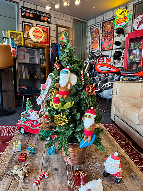 ハワイアンクリスマス アロハフェルト オーナメント （ホヌサンタ