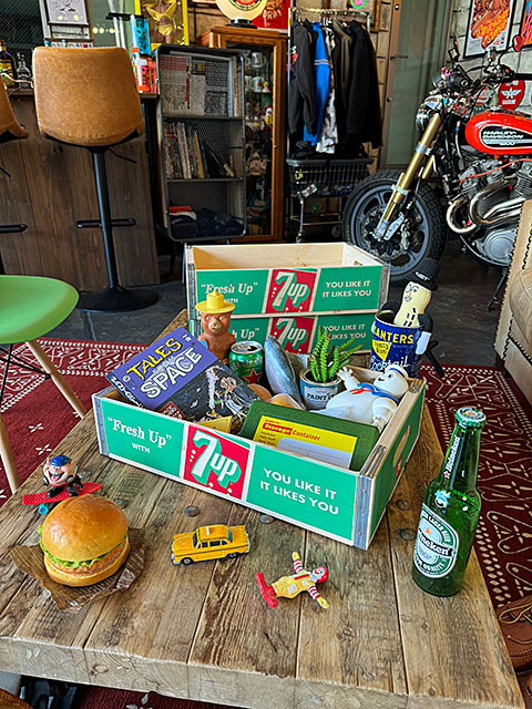 7UP　セブンアップ　ウッドクレート　ソーダ木箱　（ライトグリーン）　単品　■ アメリカ雑貨 アメリカン雑貨 |  | 04