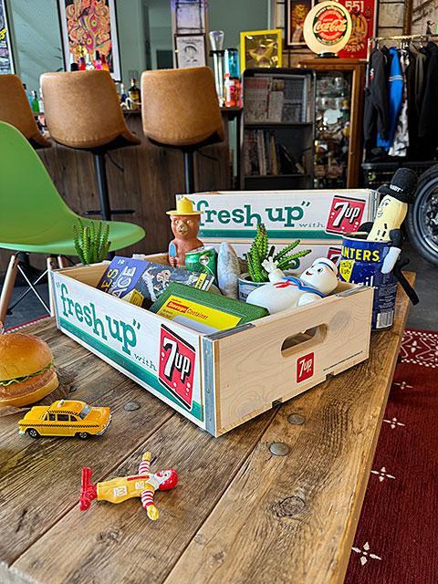 7UP　セブンアップ　ウッドクレート　ソーダ木箱　（ライトホワイト）　単品　■ アメリカ雑貨 アメリカン雑貨 |  | 05