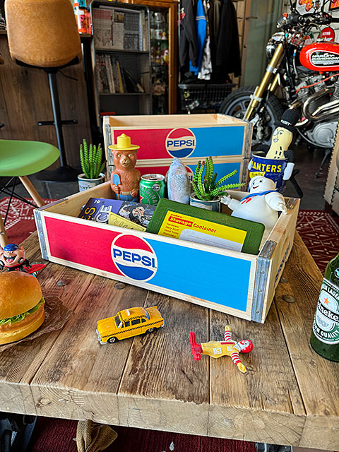 ペプシ ウッドクレート ソーダ木箱 （70年代ロゴ） 単品