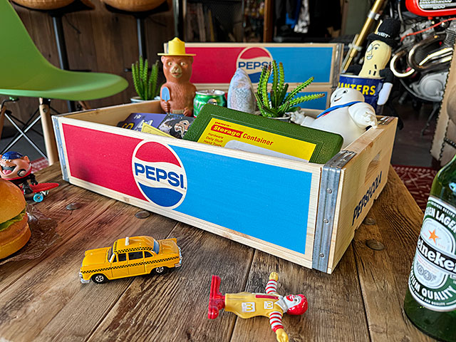 ペプシ ウッドクレート ソーダ木箱 （70年代ロゴ） 単品