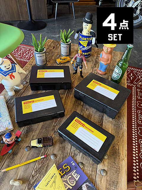 PENCO　ペンコ　ストレージコンテナ　4サイズセット　（ブラック）　小物入れ　道具箱　救急箱　パーツケース　HIGHTIDE　ハイタイド 爆買 | 