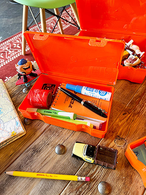 PENCO　ペンコ　ストレージコンテナ　4サイズセット　（オレンジ）　小物入れ　道具箱　救急箱　パーツケース　HIGHTIDE　ハイタイド 爆買 |  | 05