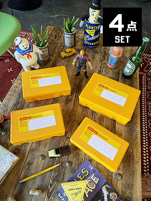 PENCO　ペンコ　ストレージコンテナ　4サイズセット　（イエロー）　小物入れ　道具箱　救急箱　パーツケース　HIGHTIDE　ハイタイド 爆買 | 